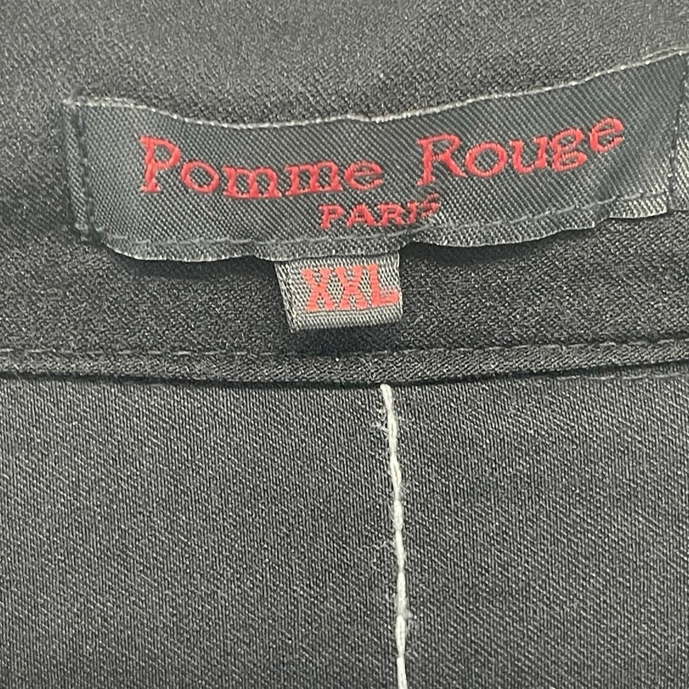 Pomme Rouge Paris Plus Size XXL Pullover Top Black Ship Graphic Travel Runway‎ - Picture 4 of 8